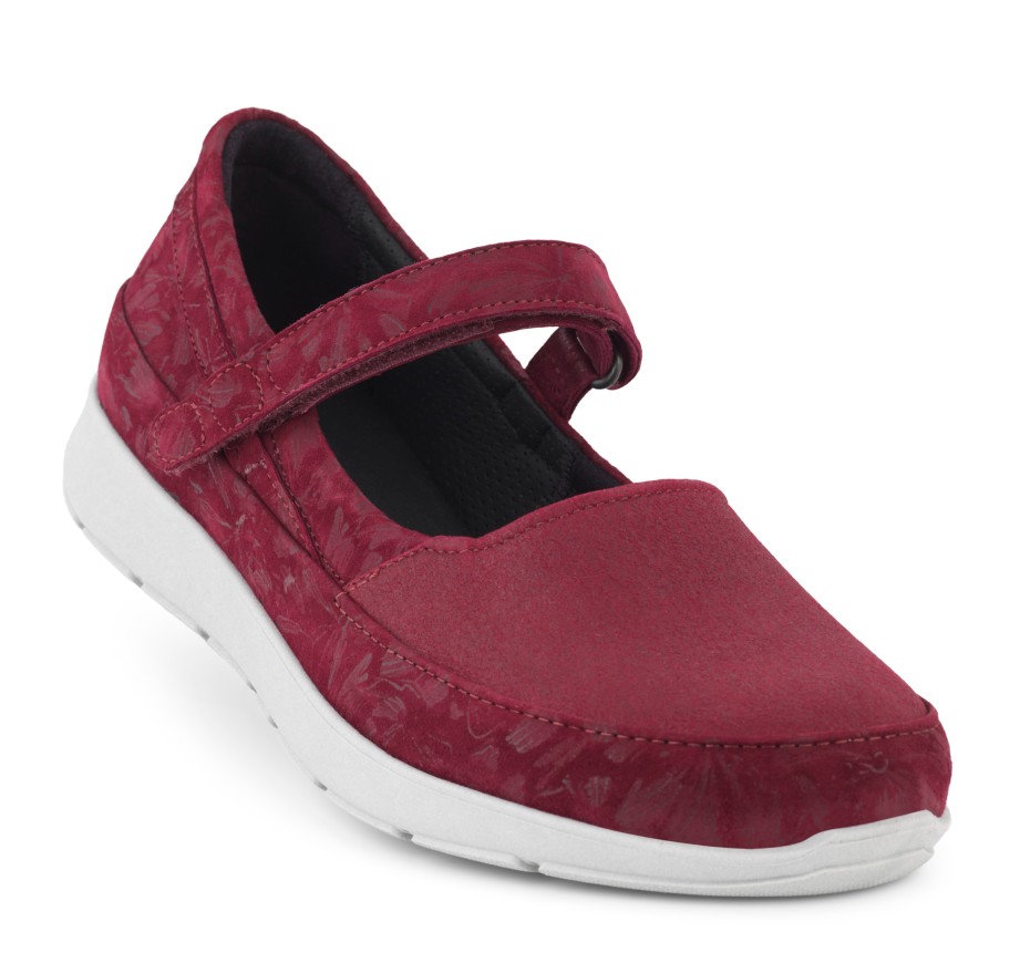 New Feet Bordeaux Ballerina Sko