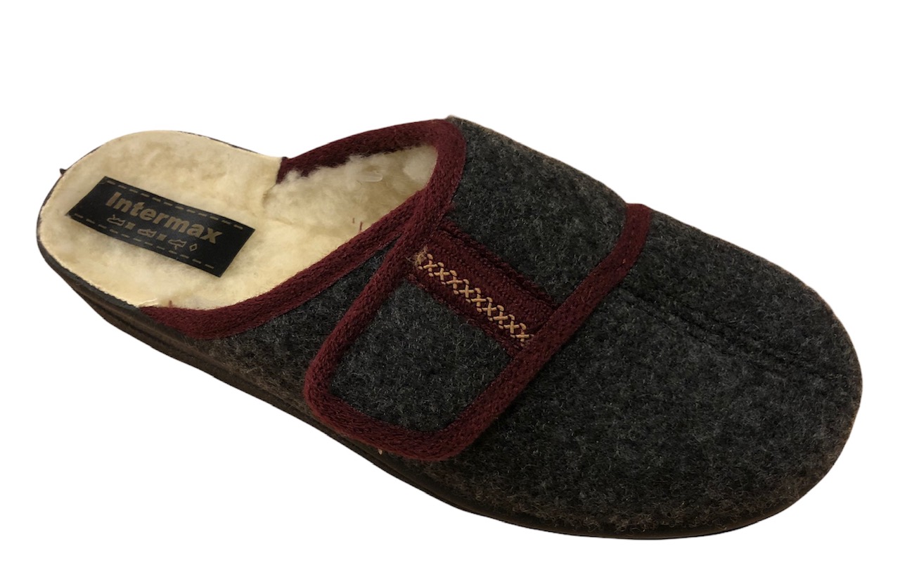 Damehjemmesko Slipper Grå Med Uldfoer
