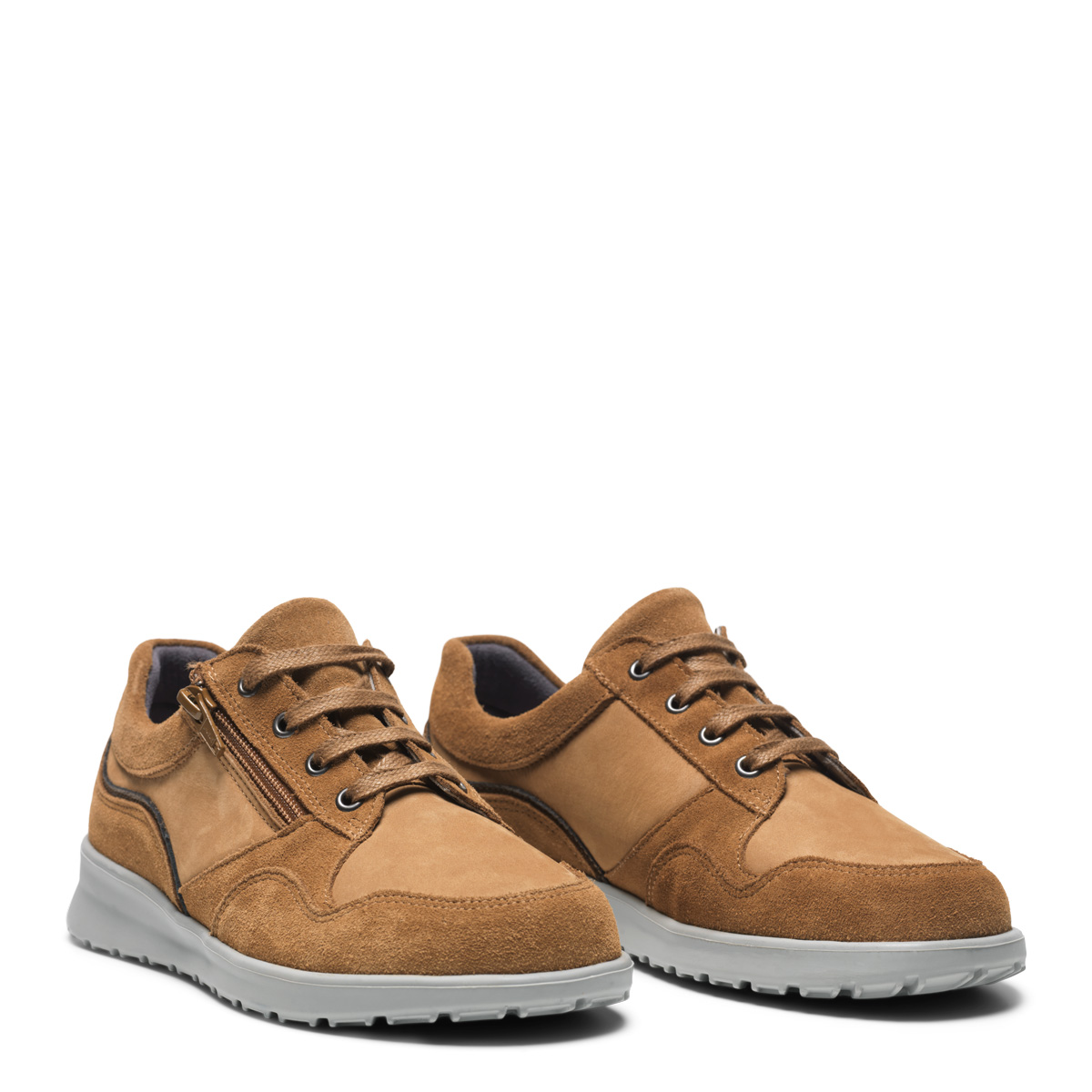 New Feet Natur Sko Nubuck Læder