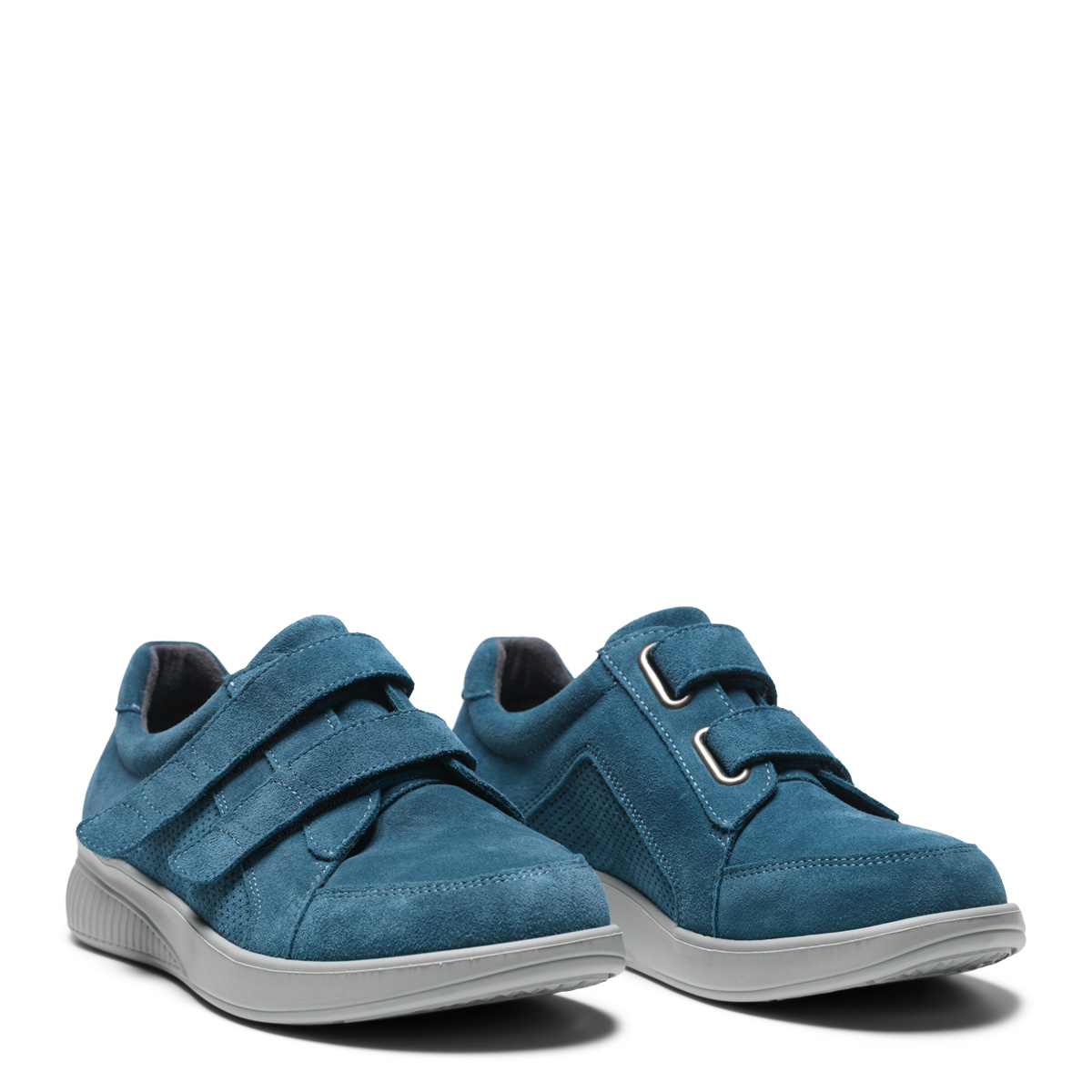 New Feet Sko Ruskind Jeansblå
