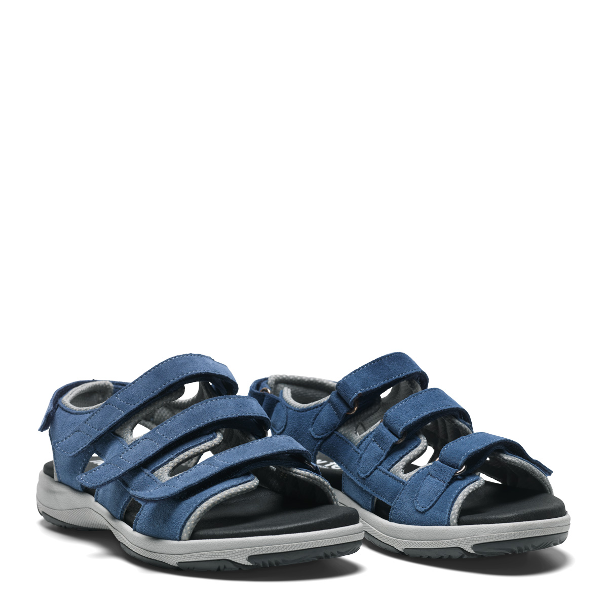 New Feet Sandal Blå Ruskind