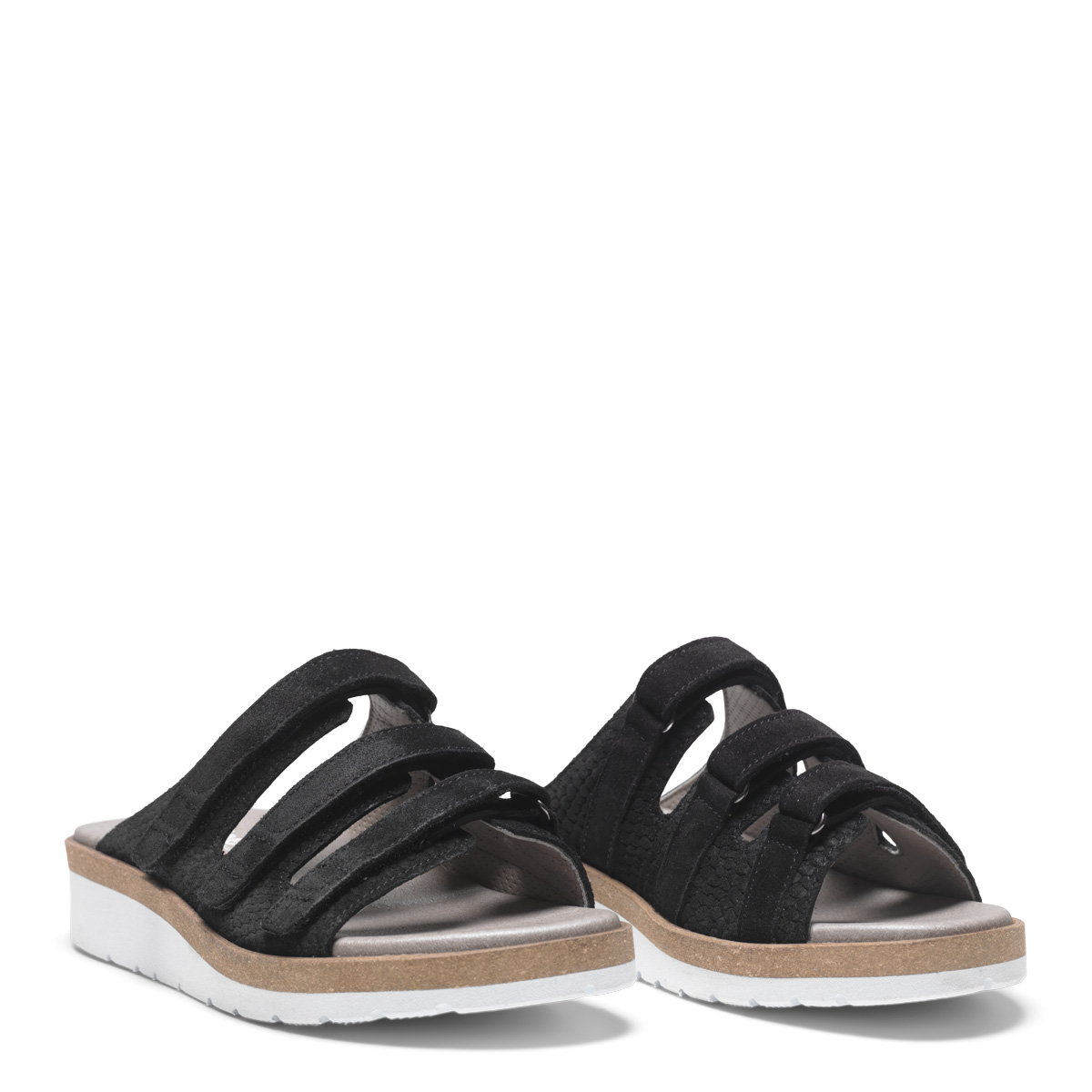 New Feet Sandal Sort Nubuck