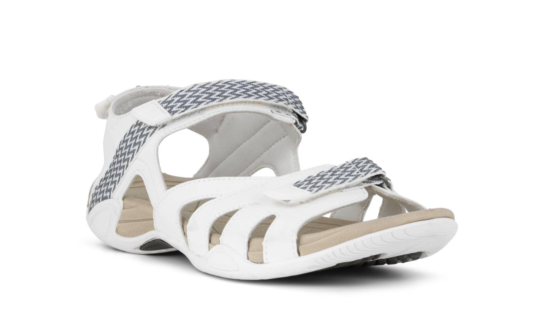 Green Comfort Sandal Hvid Splash
