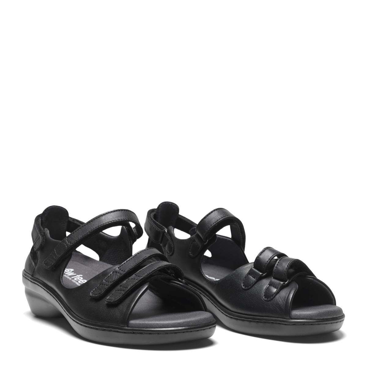 New Feet Sandal Sort m/bagkappe
