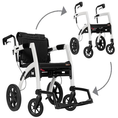wvt1000-3 Rollz Kørestol og Rollator Grå - Billede 1