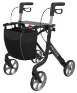 Lav Rollator Xeon Space Kulfiber Sort Bl